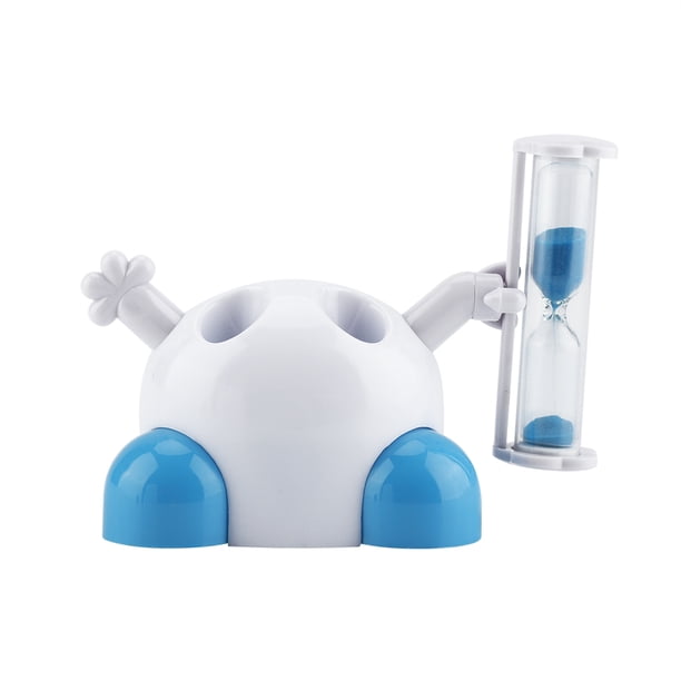 Soporte para cepillo de dientes ANGGREK con animales de dibujos animados y temporizador de 3 minutos