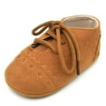 thumbnail image 2 of URMAGIC Newborn Baby Boys Girls Matte PU Leather Moccasins Soft Sole Flats Shoes, 2 of 8