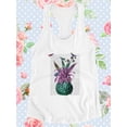 thumbnail image 3 of A Tropical Artichoke Racerback Tank Women -Fab Funky Designs, Female Large, 3 of 4