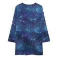 thumbnail image 3 of Aurora Borealis Art Loose Dress Evening Dress Summer Dresses for Women Luxury Dress Long Sleeved Dress, 3 of 4