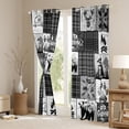thumbnail image 3 of jejeloiu Cartoon Bear Paws Curtains Pack of 2 (42x84 Each),Happy Camping Life Curtains Blackout,Rustic Farmhouse Hunting Bedroom Curtains For Adults,Ultra Soft Home Decor, 3 of 6