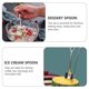 thumbnail image 3 of 1 Set 8PCS Shovel Forma Spoons Cucharas de acero inoxidable Spoons Spmoons Sandmelon Cucharas (Plata), 3 of 6