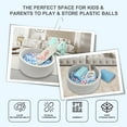 thumbnail image 5 of KORIMEFA Unisex Soft Ball Pit in Gray, Ideal for Toddlers 1-3, Not Including Balls, 5 of 11