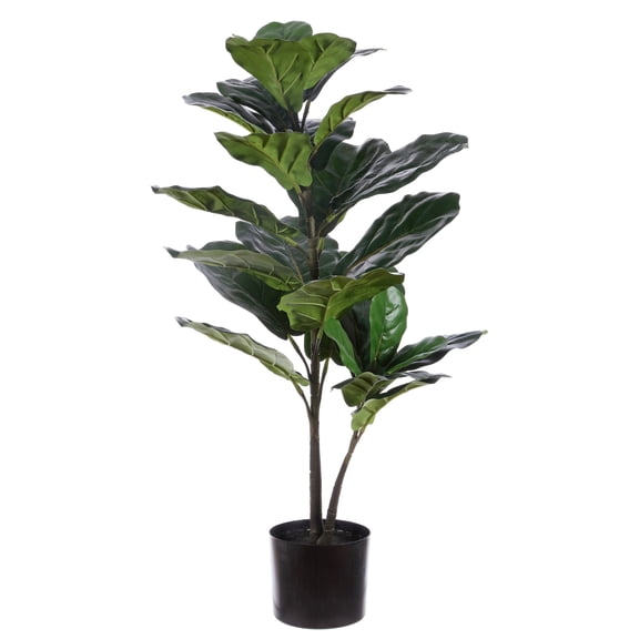 SAFAVIEH Faux 36 Ficus Lyrata Potted Tree, Black