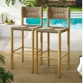 thumbnail image 1 of Modway de 2 Tabouret de Bar pour Mobilier de Patio Extérieur Parkland, Naturel, 1 of 12