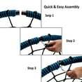 thumbnail image 5 of 40" Hammock Superior Load-bearing Spider Web Design Multi-seater Indoor & Outdoor use kids Round sport Swing Hanging Chair for Summer Winter Camp Base Park, 5 of 5