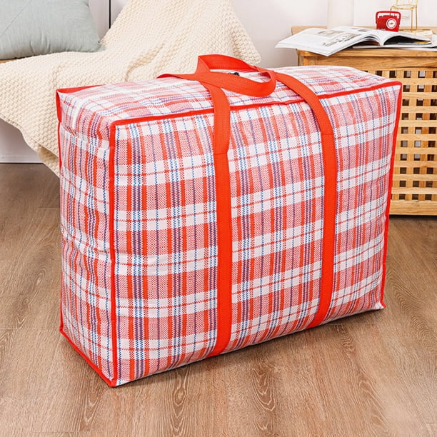 Bolsa de Almacenamiento Likrtyny Paquete de ropa Contenedor gigantes plegables a cuadros