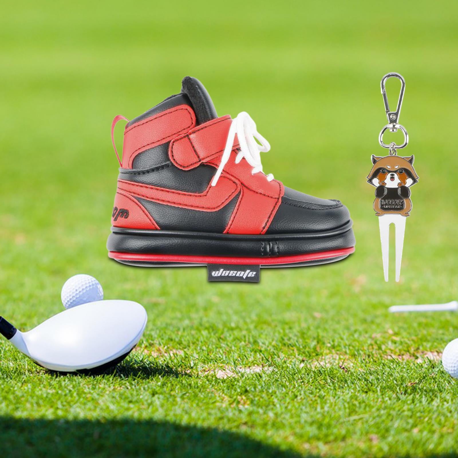 DimyFew Golf Club Cover Comfortable Lining Universal Golfer Equipment Golf Mallet Putter Black Red