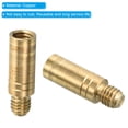 thumbnail image 4 of Uxcell 3g Copper Dart Weight Add Accentuator 9 Pcs 14mm 2BA Thread Darts Weight Adjuster Dart Accessories Gold, 4 of 6