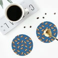 thumbnail image 3 of Bingfone Vintage Hot Dog 1 Leather Drinks Coasters with Set of 6,Suitable for Home Kitchen,Coffee Cup Coasters Home Gift, 3 of 7