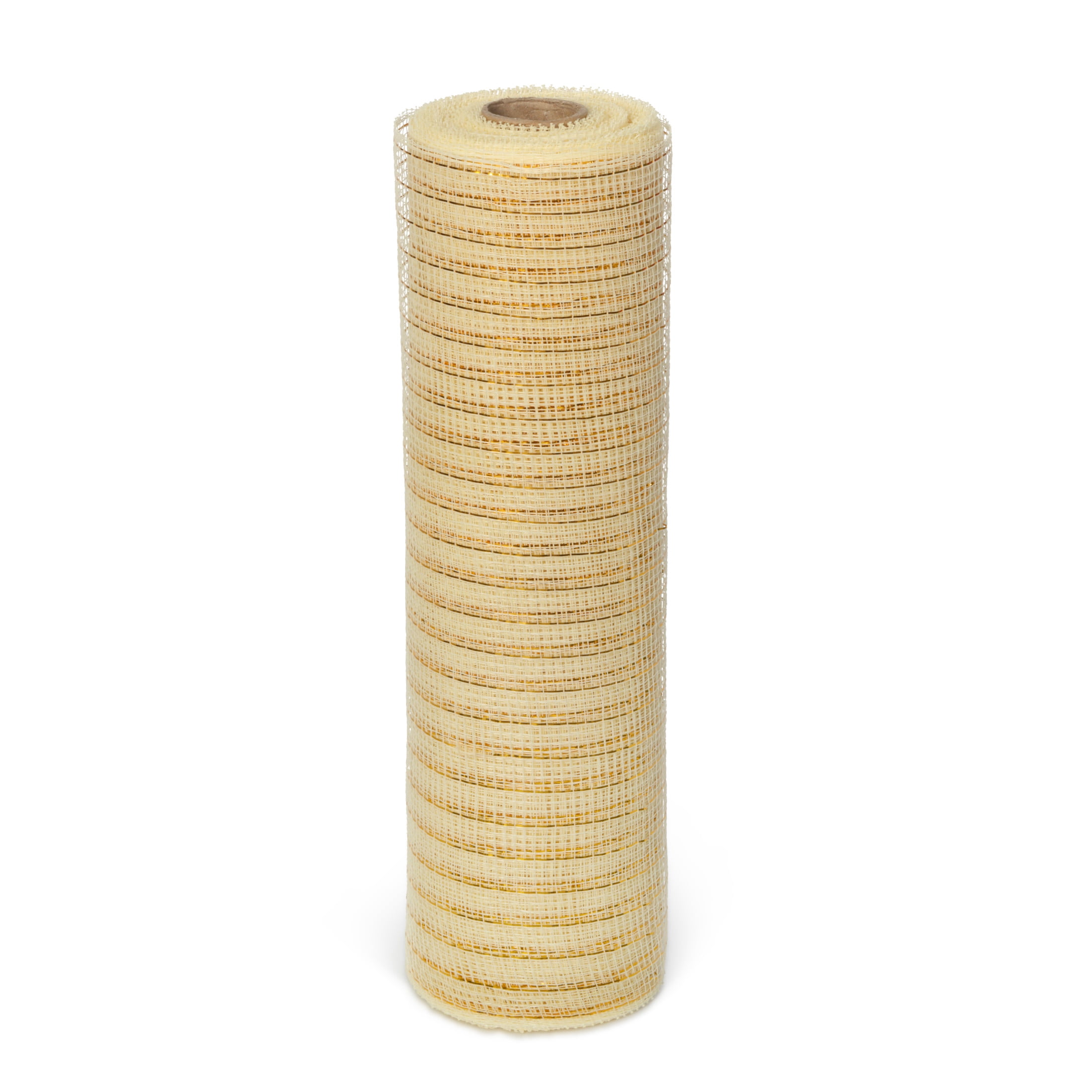 Hello Hobby Gold Deco Mesh for Crafts, Ribbons and Decorations, 10 in x 10 yd