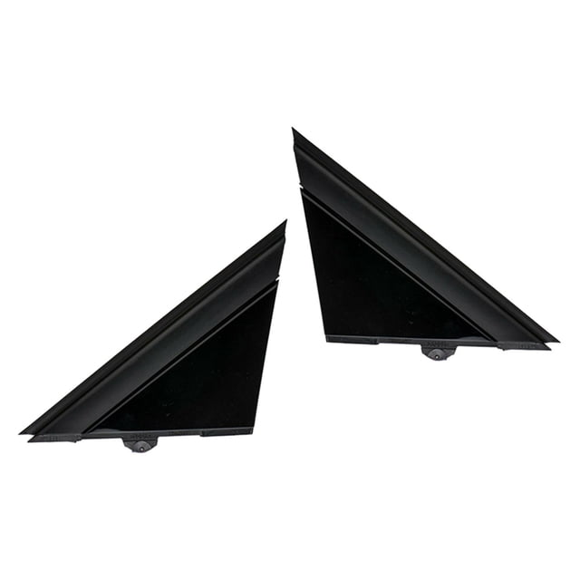 2 cubiertas para espejo retrovisor de puerta de coche, compatibles con Fiat 500 2012-2019 1SH16KX7AA Negro brillante