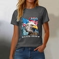 thumbnail image 6 of felwors Women's 250th Anniversary USA T-Shirt 1776-2026 Patriotic Eagle Flag Graphic Tee – Plus Size American Independence Day Top (Grey, XXXL), 6 of 8