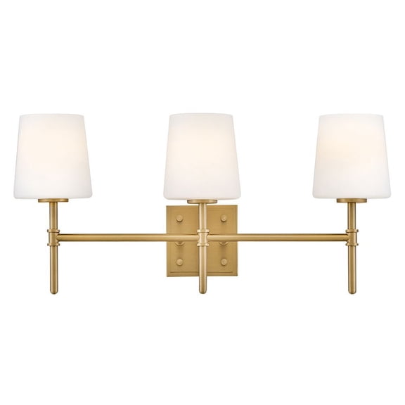 56953LCB Hinkley Lighting Saunders - 36W 3 LED Medium Bath Vanity-10.75 Inch Tall and 23 Inch Wide-Lacquered Brass Finish