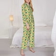 thumbnail image 5 of Wukai Sea Turtle Print Women's Pajama Set - Soft Long Sleeve Sleepwear for Comfort and Style-Medium, 5 of 9