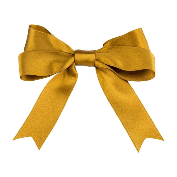 Ribbon Bazaar Luxious® Double Faced Satin - Amber Gold 5/8" 25yd