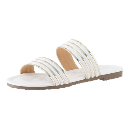 

Cathalem Fashion Women Beach Slip On Soft Sole Casual Open Toe Non Slip Flat Breathable Slippers Shoes Sandals White 42