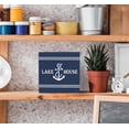 thumbnail image 4 of Zomyto 5"x5" Summer Lake House Anchor with Rope Navy Wood Box Sign Desk Decor,Farmhouse Rustic Wooden Block Box Sign Decoration For Lake House Cabin Country Home Wall Shelf Table Decor, 4 of 6