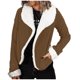 thumbnail image 2 of Pntutb Mujer Otoño/Invierno Color Sólido Cardigan Felpa Solapa Abrigo tops Rollbacks Pntutb Pntutb-4113, 2 of 6
