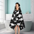 thumbnail image 6 of Dinosaur Silhouette Pattern Hooded Bath Towel，50"x30" for Ages 3 To 12 Kids, Quick Dry Lightweight Soft Microfiber Hood Beach Towel Cover Up for Kids, 6 of 7