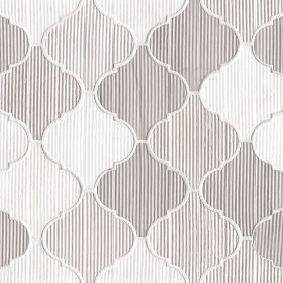 Bedrosians Luxembourg Jardin Stone Blend Marble Mosaic 11.5" x 12", Louvre (10-Pack, 9.87 SF)