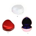 thumbnail image 3 of Qarigey Caja de joyería LED en forma de corazón, collar, pendientes, anillo con tapa, caja de embalaje de regalo a prueba de polvo, cajas para Ropa, zapatos y accesorios Miscelánea Rojo Qarigey AP017629-02, 3 of 6