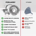 thumbnail image 4 of Forjars Canning Funnel Set - with Strainer for Wide and Regular Mason Jars, 4 of 10