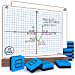 thumbnail image 2 of Scribbledo 12 pack Dry Erase XY Axis Graph Lap Boards 9â€ X 12â€ for Student and Classroom Use, Math White Board - Double Sided White Boards with 12 Erasers Included, 2 of 10