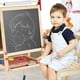 Costway All-in-One Wooden Kid's Art Easel Height Adjustable Paper Roll - image 4 of 10