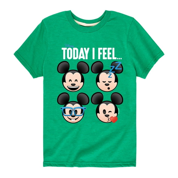 Disney Emoji - Today I Feel - Toddler And Youth Short Sleeve Graphic T-Shirt