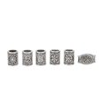 thumbnail image 2 of 6 Piezas Barba Beads Aley Aleación Elegante y Elegante Beads Vintage Hair Tube Para Mujeres Hombres, 2 of 7