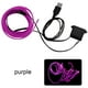 thumbnail image 2 of Speravity Tira de LED 3M, luz de neón Flexible, cable EL, línea de tubo de cuerda ambiental con controlador para fiesta de disfraces, decoración de Automoción decorativa y accesorios Violeta Speravity VI000919-06B, 2 of 6