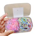 thumbnail image 2 of YAOBAMM Hair Rope 1 Set Hair Tie with Multi Styles Anti fall Tight Exquisite Vibrant Color Gift Soft High Elastic Simple Hair Ropes for Hair Accessories, 2 of 7