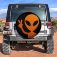 thumbnail image 2 of Alien Say Hi Orange Fabric Spare Tire Cover, S.W Tire Decor Weatherproof Dust-Proof Protectors For Suv Rv Camper Trailer Truck 14 15 16 17 18In, 2 of 4