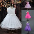 thumbnail image 4 of De Rosa Del Princesa Vestido Del De Boda Del Púrpura Tamaño 150 Sunnimix Vestidos de flores niña, 4 of 6