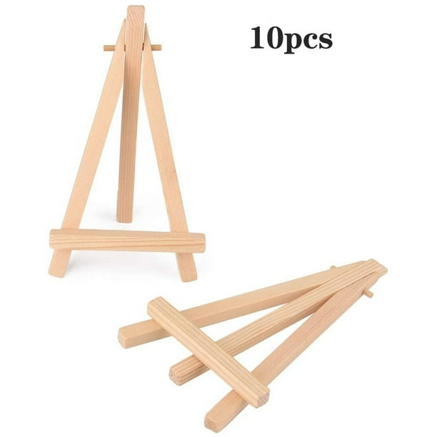 10 x Mini Easels, Small Wooden Chalkboard Display Holders, Easel Photo