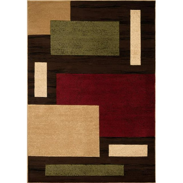 United Weavers 710 01275 28 1 ft. 11 in. x 7 ft. 2 in. Studio Chisel Runner Rug, Multicolor