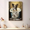 thumbnail image 2 of Chihuahua Dog Bathroom Decor - Funny Bathroom Decor Wall Art, Dog Bathroom Wall Art and Animal Canvas, Dog Bathroom Canvas, 2 of 4