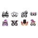 thumbnail image 1 of Paquete de 8 gafas divertidas de Halloween, gafas de fiesta temáticas, gafas para decoración de fiesta de Halloween, 1 of 5