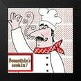 thumbnail image 2 of Mosher, Deidre 12x12 Black Modern Framed Museum Art Print Titled - Bon Appetit Chef II, 2 of 5