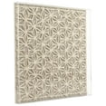 thumbnail image 2 of Wall Art Abstract Ivory Paper Acrylic Linen Velvet MDF Framed, 2 of 2