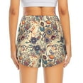 thumbnail image 4 of Goofa Floral With Birds Printed Women 2 in 1 Running Shorts,Quick Dry Athletic Workout Shorts,High Waisted Athletic Shorts with Liner Pockets-Medium, 4 of 9