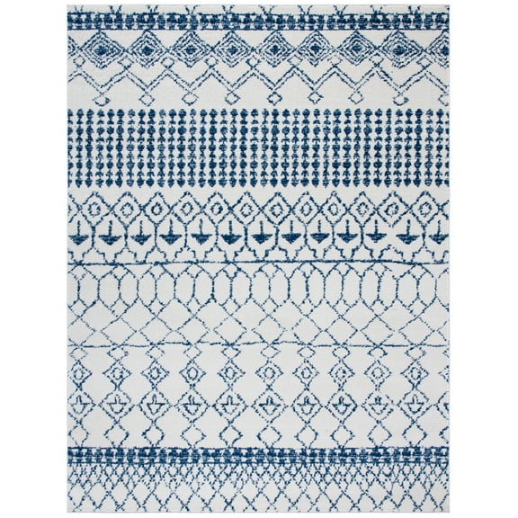 SAFAVIEH Tulum Coriander Oriental Area Rug, Ivory/Navy, 10' x 13'