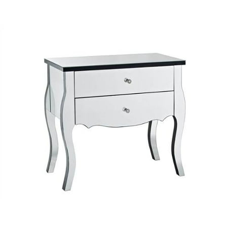Powell Mirrored 2 Drawer Console Walmart Com