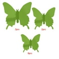 thumbnail image 3 of Wosthever Pegatinas de insectos Calcomanías de espejo decorativas Pegatinas de pared 3D de plástico para oficina en casa, azul, 12 piezas Decoración del hogar verde 12 piezas, 3 of 6