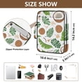 thumbnail image 3 of Haosy Accordion File Organizer Zipper Binder 500 Sheet 6-Tab Expanding File Folder Multi-Pocket 1.2 Inch 3 Ring Coconut Tropical Palm Leaves, 3 of 7
