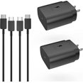 thumbnail image 1 of Innotech SC Adaptador Charger de Pared de Carga Rápida 25W, Paquete de 2 con Cable Tipo C para Samsung Galaxy S22/S22+/S22 Ultra, S21/S21+, S20/S20+, S10/S10, Note 20 Ultra, 1 of 5