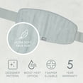 thumbnail image 6 of Pure Enrichment PureRadiance Lumbar & Abdominal Luxury Heating Pad for Pain Relief, Patented Design, Soft Faux Fur & Micromink, 6 Heat Settings, Adjustable, Machine Washable, 9.5”x19.7” (Aquamarine), 6 of 9