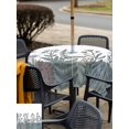 thumbnail image 4 of Outdoor Tablecloth with Umbrella Hole and Zipper, Farmhouse Wildflower Square Table Cloth 54x54 Inch Waterproof Tablecloth, Spring Summer Watercolor Floral Plant Picnic Table Cover for Patio Camping, 4 of 7