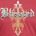 thumbnail image 3 of CafePress - Blessed Men's Deluxe T Shirt - Mens Tri-blend T-Shirt, 3 of 4